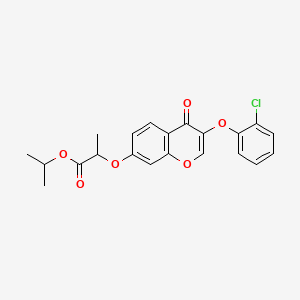 isopropyl 2-{[3-(2-chlorophenoxy)-4-oxo-4H-chromen-7-yl]oxy}propanoate