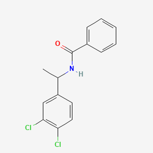 molecular formula C15H13Cl2NO B4889723 N-[1-(3,4-dichlorophenyl)ethyl]benzamide 