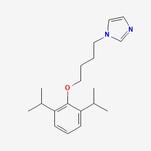 molecular formula C19H28N2O B4889761 1-[4-(2,6-diisopropylphenoxy)butyl]-1H-imidazole 