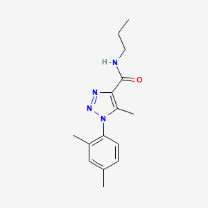 molecular formula C15H20N4O B4889763 1-(2,4-dimethylphenyl)-5-methyl-N-propyl-1H-1,2,3-triazole-4-carboxamide 