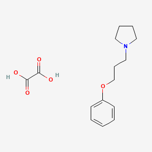 molecular formula C15H21NO5 B4889777 1-(3-phenoxypropyl)pyrrolidine oxalate 