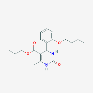 propyl 4-(2-butoxyphenyl)-6-methyl-2-oxo-1,2,3,4-tetrahydro-5-pyrimidinecarboxylate