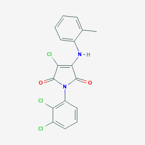 3-chloro-1-(2,3-dichlorophenyl)-4-(2-toluidino)-1H-pyrrole-2,5-dione