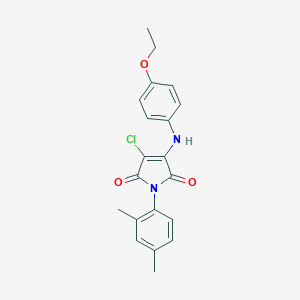 3-chloro-1-(2,4-dimethylphenyl)-4-(4-ethoxyanilino)-1H-pyrrole-2,5-dione