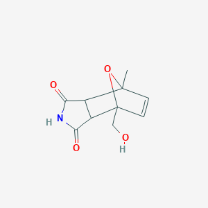 molecular formula C10H11NO4 B4889896 1-(hydroxymethyl)-7-methyl-10-oxa-4-azatricyclo[5.2.1.0~2,6~]dec-8-ene-3,5-dione 