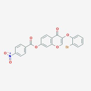 3-(2-bromophenoxy)-4-oxo-4H-chromen-7-yl 4-nitrobenzoate