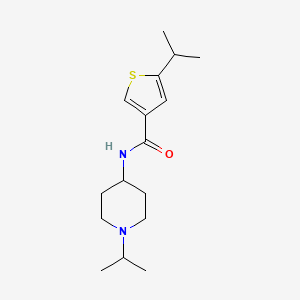 molecular formula C16H26N2OS B4889960 5-isopropyl-N-(1-isopropyl-4-piperidinyl)-3-thiophenecarboxamide 