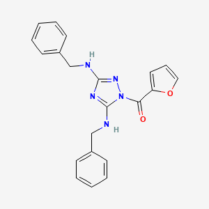 molecular formula C21H19N5O2 B4890000 N,N'-dibenzyl-1-(2-furoyl)-1H-1,2,4-triazole-3,5-diamine 