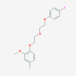 molecular formula C18H21IO4 B4890014 1-{2-[2-(4-iodophenoxy)ethoxy]ethoxy}-2-methoxy-4-methylbenzene 