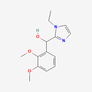molecular formula C14H18N2O3 B4890050 (2,3-dimethoxyphenyl)(1-ethyl-1H-imidazol-2-yl)methanol 