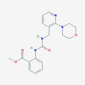 molecular formula C19H22N4O4 B4890072 methyl 2-{[({[2-(4-morpholinyl)-3-pyridinyl]methyl}amino)carbonyl]amino}benzoate 