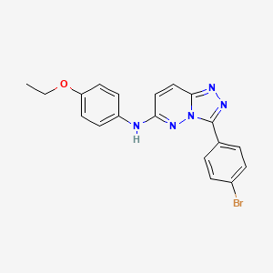 molecular formula C19H16BrN5O B4890121 3-(4-bromophenyl)-N-(4-ethoxyphenyl)[1,2,4]triazolo[4,3-b]pyridazin-6-amine 