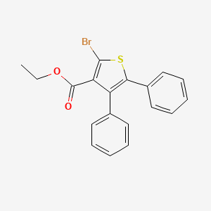 molecular formula C19H15BrO2S B4890127 ethyl 2-bromo-4,5-diphenyl-3-thiophenecarboxylate 