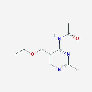 molecular formula C10H15N3O2 B4890153 N-[5-(ethoxymethyl)-2-methyl-4-pyrimidinyl]acetamide 
