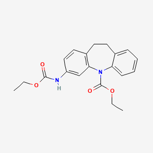 molecular formula C20H22N2O4 B4890161 ethyl 3-[(ethoxycarbonyl)amino]-10,11-dihydro-5H-dibenzo[b,f]azepine-5-carboxylate CAS No. 5909-57-9
