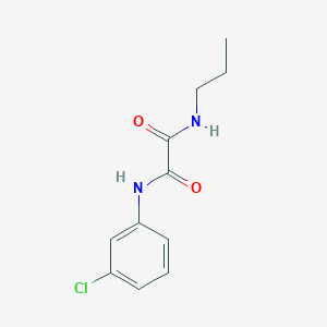 molecular formula C11H13ClN2O2 B4890185 N-(3-chlorophenyl)-N'-propylethanediamide 