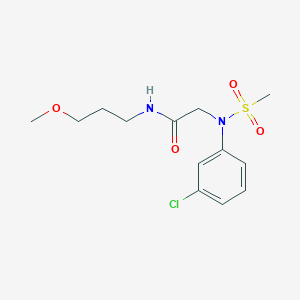 N~2~-(3-chlorophenyl)-N~1~-(3-methoxypropyl)-N~2~-(methylsulfonyl)glycinamide