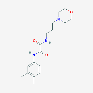 molecular formula C17H25N3O3 B4890242 N-(3,4-dimethylphenyl)-N'-[3-(4-morpholinyl)propyl]ethanediamide 