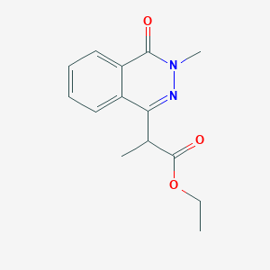 molecular formula C14H16N2O3 B4890284 ethyl 2-(3-methyl-4-oxo-3,4-dihydro-1-phthalazinyl)propanoate 