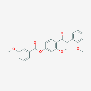 3-(2-methoxyphenyl)-4-oxo-4H-chromen-7-yl 3-methoxybenzoate