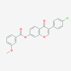 3-(4-chlorophenyl)-4-oxo-4H-chromen-7-yl 3-methoxybenzoate