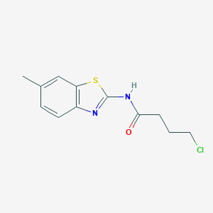 4-chloro-N-(6-methyl-1,3-benzothiazol-2-yl)butanamide