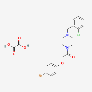 molecular formula C21H22BrClN2O6 B4890331 1-[(4-bromophenoxy)acetyl]-4-(2-chlorobenzyl)piperazine oxalate 