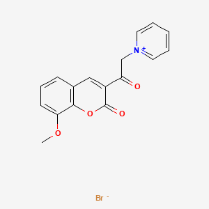 molecular formula C17H14BrNO4 B4890334 1-[2-(8-methoxy-2-oxo-2H-chromen-3-yl)-2-oxoethyl]pyridinium bromide 