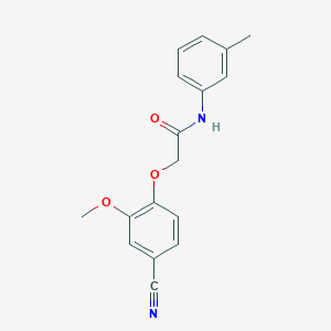 molecular formula C17H16N2O3 B4890369 2-(4-cyano-2-methoxyphenoxy)-N-(3-methylphenyl)acetamide 