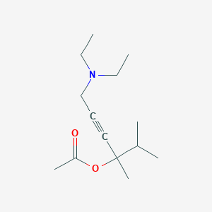molecular formula C14H25NO2 B4890390 4-(diethylamino)-1-isopropyl-1-methyl-2-butyn-1-yl acetate 