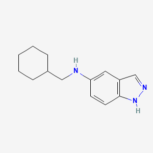 molecular formula C14H19N3 B4890402 N-(cyclohexylmethyl)-1H-indazol-5-amine 