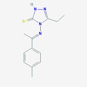 5-ethyl-4-{[1-(4-methylphenyl)ethylidene]amino}-4H-1,2,4-triazole-3-thiol