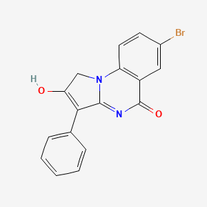 molecular formula C17H11BrN2O2 B4890442 7-bromo-3-phenylpyrrolo[1,2-a]quinazoline-2,5(1H,4H)-dione 