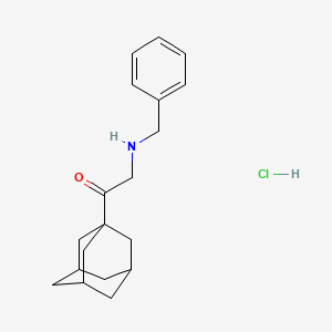 molecular formula C19H26ClNO B4890472 1-(1-adamantyl)-2-(benzylamino)ethanone hydrochloride 