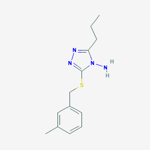 5-[(3-Methylphenyl)methylthio]-3-propyl-1,2,4-triazole-4-ylamine