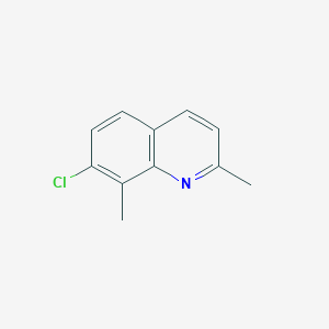 molecular formula C11H10ClN B048905 7-Chloro-2,8-dimethylquinoline CAS No. 120370-62-9