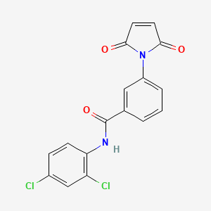 molecular formula C17H10Cl2N2O3 B4890578 N-(2,4-dichlorophenyl)-3-(2,5-dioxo-2,5-dihydro-1H-pyrrol-1-yl)benzamide CAS No. 425650-27-7