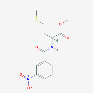 molecular formula C13H16N2O5S B4890582 methyl N-(3-nitrobenzoyl)methioninate 