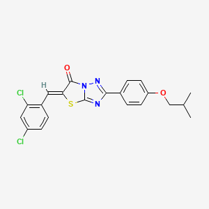 5-(2,4-dichlorobenzylidene)-2-(4-isobutoxyphenyl)[1,3]thiazolo[3,2-b][1,2,4]triazol-6(5H)-one