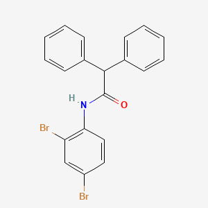 molecular formula C20H15Br2NO B4890610 N-(2,4-dibromophenyl)-2,2-diphenylacetamide 