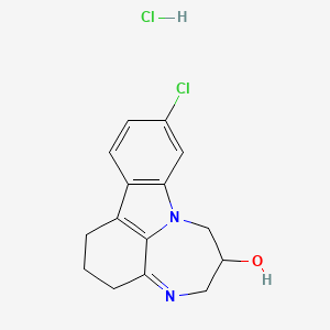 molecular formula C15H16Cl2N2O B4890643 10-chloro-1,2,3,5,6,7-hexahydro[1,4]diazepino[3,2,1-jk]carbazol-6-ol hydrochloride 
