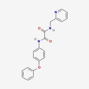 molecular formula C20H17N3O3 B4890649 N-(4-phenoxyphenyl)-N'-(2-pyridinylmethyl)ethanediamide 