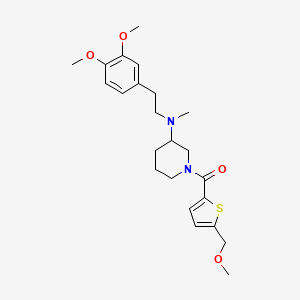 N-[2-(3,4-dimethoxyphenyl)ethyl]-1-{[5-(methoxymethyl)-2-thienyl]carbonyl}-N-methyl-3-piperidinamine