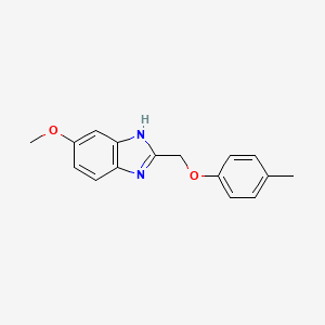 molecular formula C16H16N2O2 B4890731 5-methoxy-2-[(4-methylphenoxy)methyl]-1H-benzimidazole CAS No. 1018125-32-0