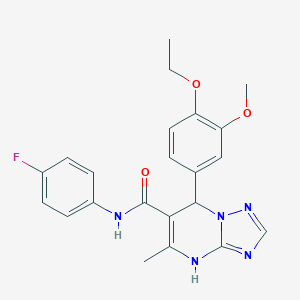 7-(4-ethoxy-3-methoxyphenyl)-N-(4-fluorophenyl)-5-methyl-4,7-dihydro[1,2,4]triazolo[1,5-a]pyrimidine-6-carboxamide