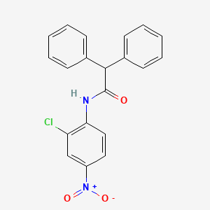 molecular formula C20H15ClN2O3 B4890787 N-(2-chloro-4-nitrophenyl)-2,2-diphenylacetamide 