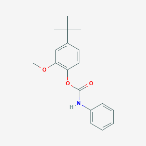molecular formula C18H21NO3 B4890799 4-tert-butyl-2-methoxyphenyl phenylcarbamate 