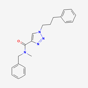 molecular formula C20H22N4O B4890827 N-benzyl-N-methyl-1-(3-phenylpropyl)-1H-1,2,3-triazole-4-carboxamide 