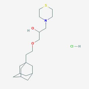 molecular formula C19H34ClNO2S B4890850 1-[2-(1-adamantyl)ethoxy]-3-(4-thiomorpholinyl)-2-propanol hydrochloride 