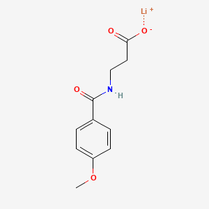 lithium 3-[(4-methoxybenzoyl)amino]propanoate